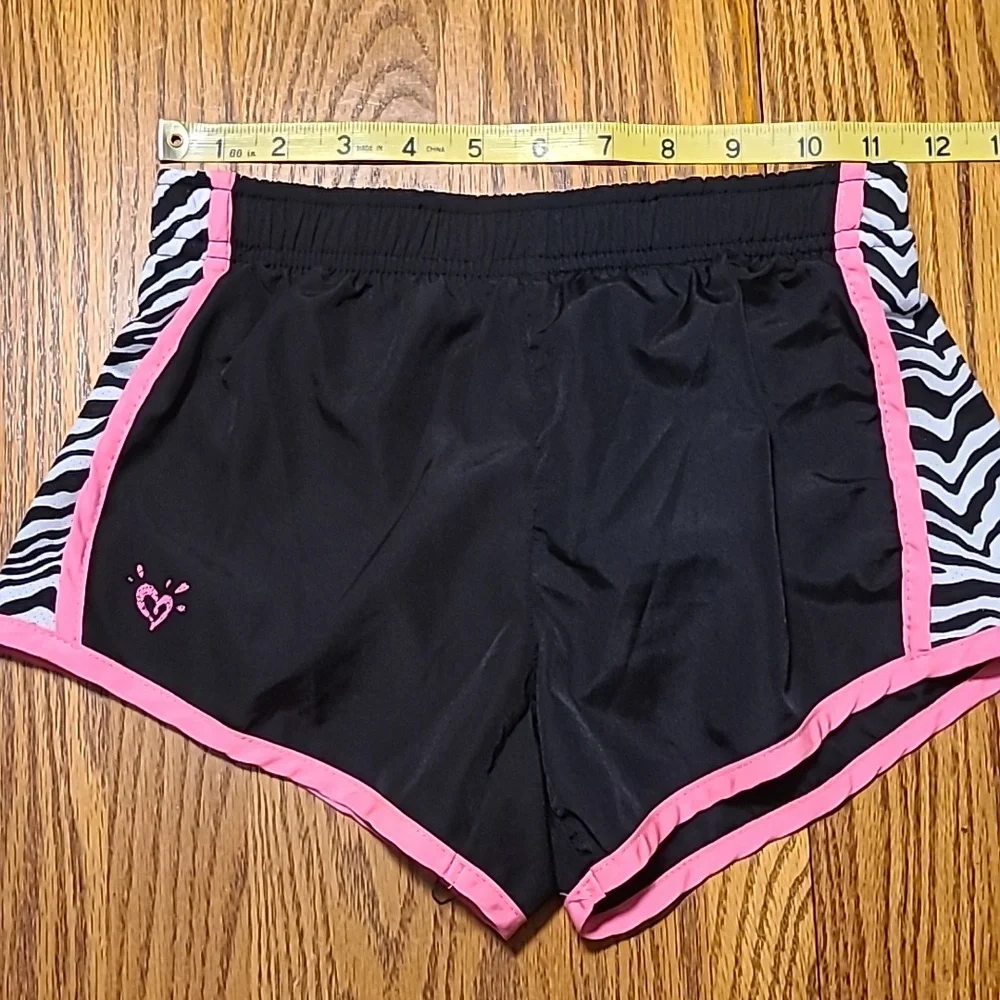 Justice Black and Pink Shorts - Girl's 8